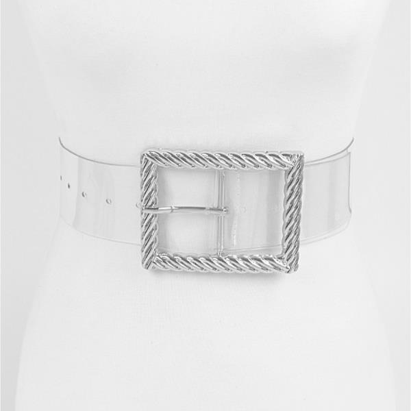 TRANSPARENT METAL BUCKLE BELT