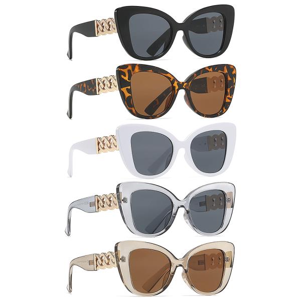 FASHION CHIC CAT EYE SUNGLASSES 1DZ