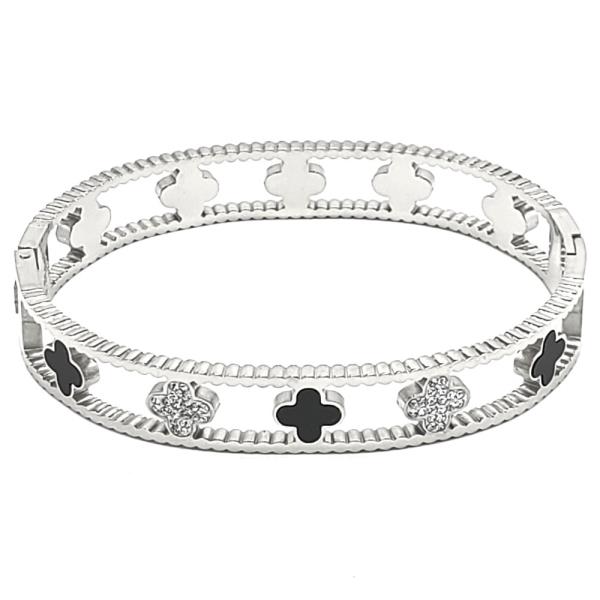 FLOWER STAINLESS STEEL BRACELET