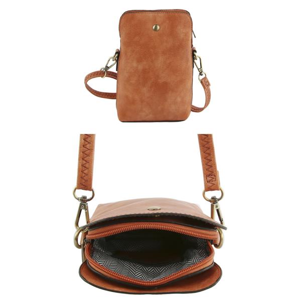 SMOOTH CHIC ZIPPER CROSSBODY BAG