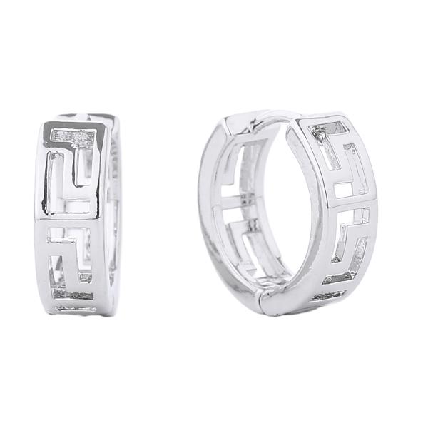14K GOLD DIPPED HUGGIE HOOP BRASS 14MM EARRING