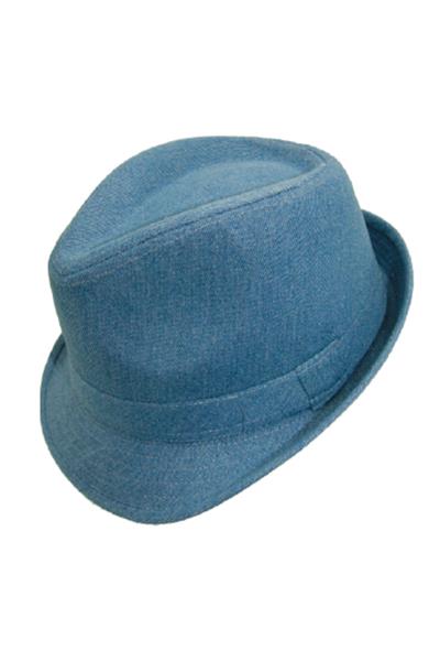 FASHION DENIM FEDORA HAT