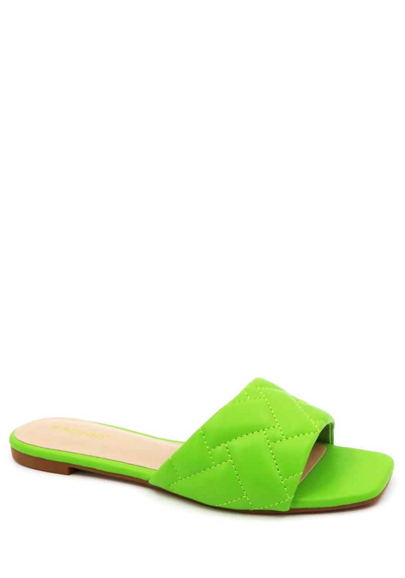 PLAIN COLOR CHIC STRAP SLIPPER 18 PAIRS