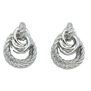 ROPE LINK ROUND EARRING