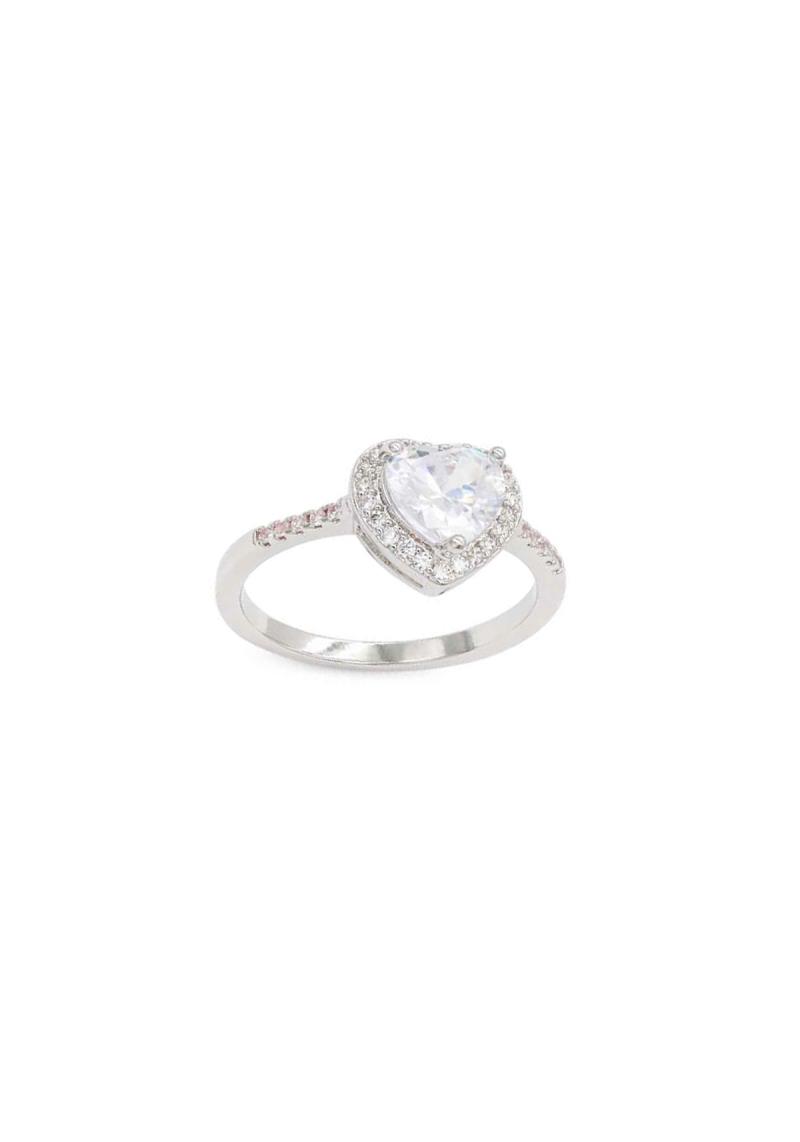 CRYSTAL STONE HEART RING