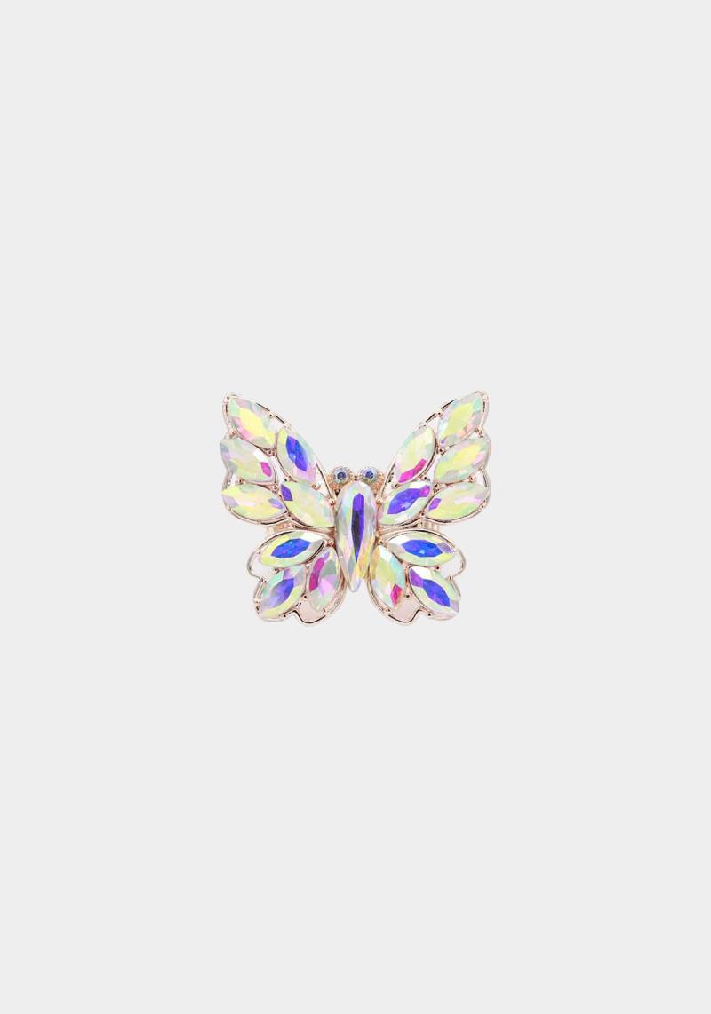 CRYSTAL STONE BUTTERFLY RING