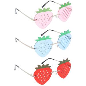 STRAWBERRY RIMLESS NOVELTY FRAME SUNGLASSES 1DZ