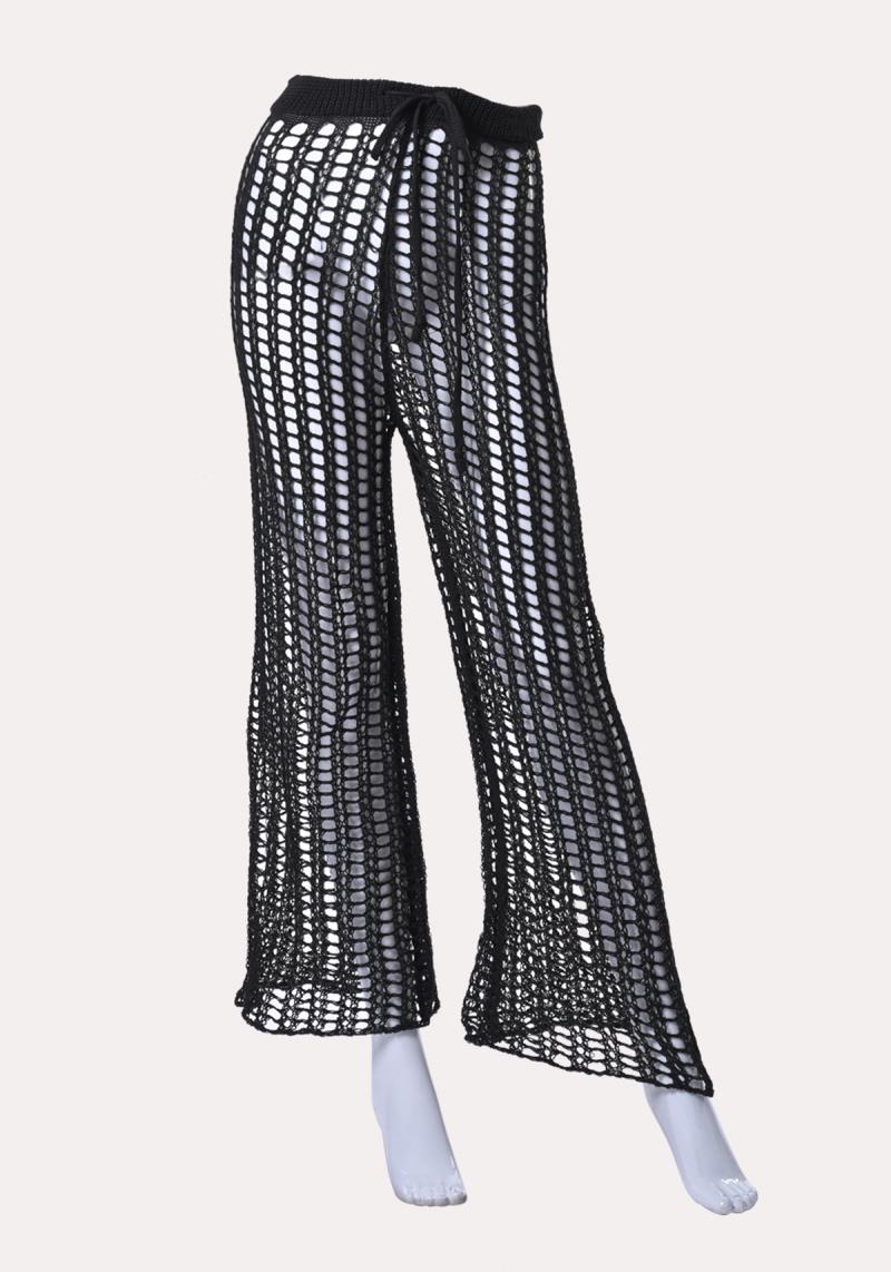 FASHION NET SWIMSUIT COVER UP PANT - L