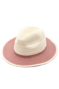 STRAW TONE FEDORA HAT