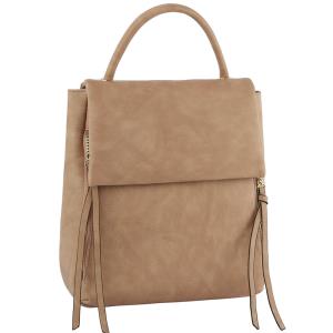 PLAIN SMOOTH CONVERTIBLE BACKPACK