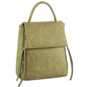 PLAIN SMOOTH CONVERTIBLE BACKPACK