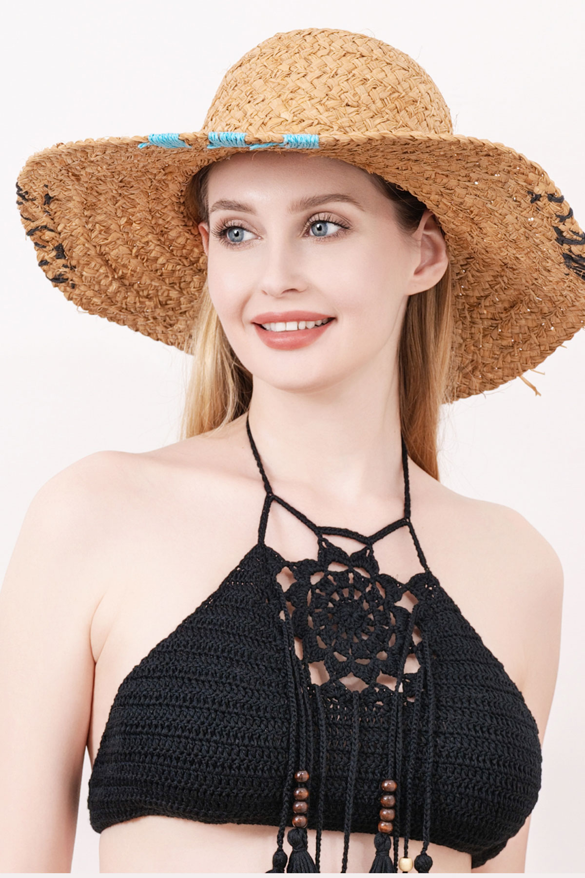 FASHION STRAW XXX EDGE SUN HAT