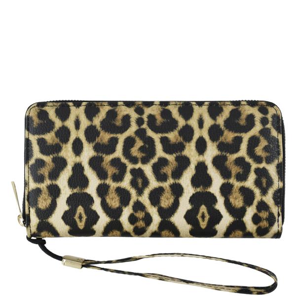 SMOOTH HAND STRAP ZIPPER WALLET