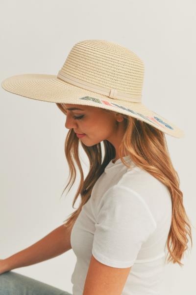 (ONLINE ONLI) SEQUIN LETTER ALWAYS ON VACAY FLOPPY HAT