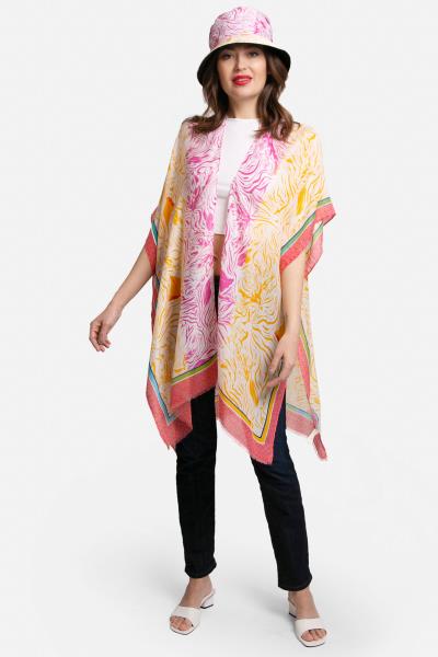 WAVY MIXED PRINT COVER-UP