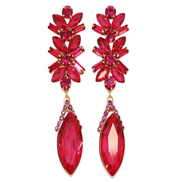 MARQUISE RHINESTONE DANGLE EARRING