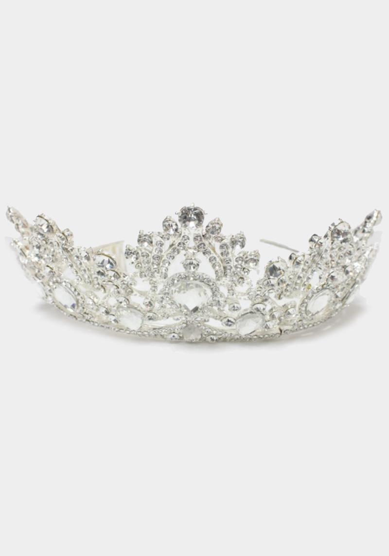 TEARDROP STONE ACCENTED PRINCESS TIARA
