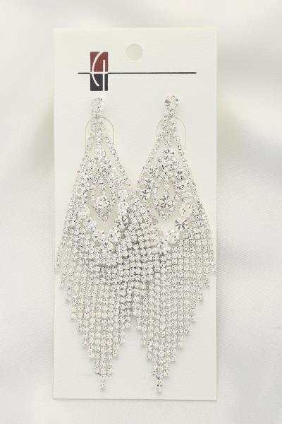 RHINESTONE DANGLE EARRING