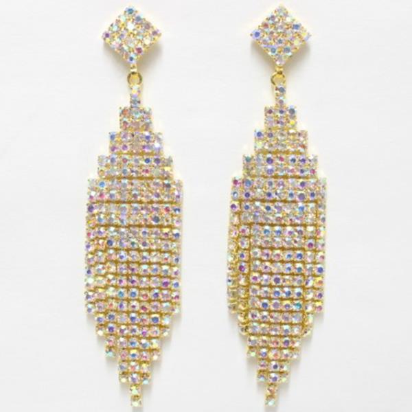 RHINESTONE DANGLE EARRING