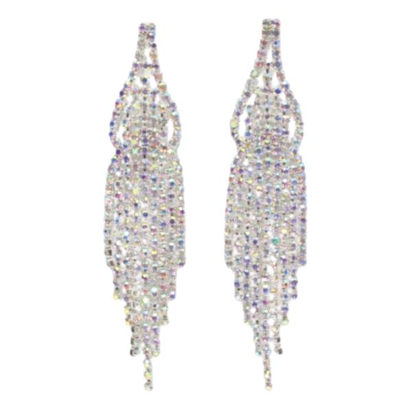 RHINESTONE DANGLE EARRING