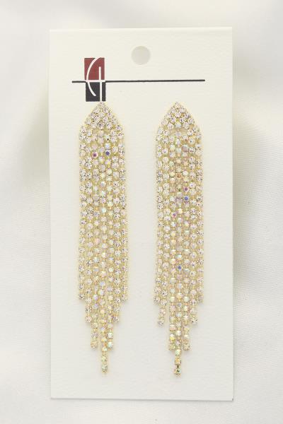 RHINESTONE DANGLE EARRING