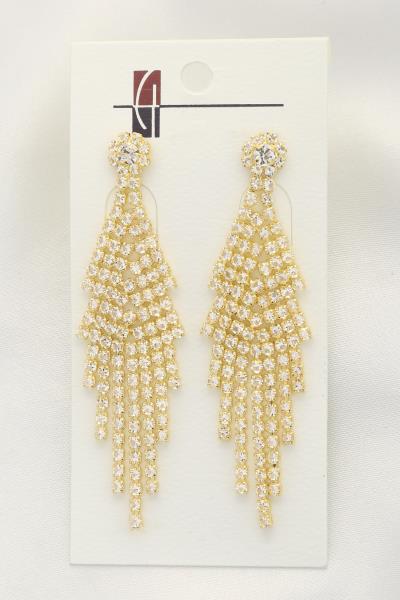 RHINESTONE DANGLE EARRING