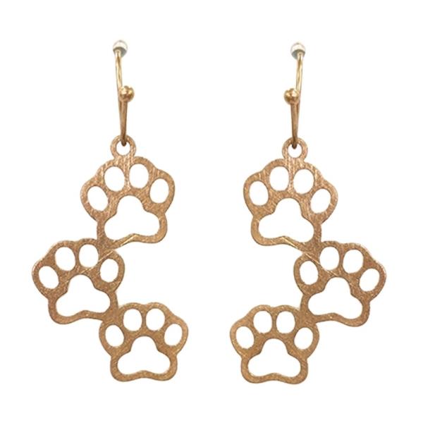 TRIPLE PAW DANGLE EARRING