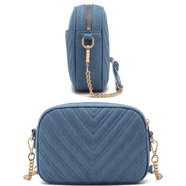 SMOOTH CHIC TASSEL DESIGNC ZIPPER CROSSBODY BAG