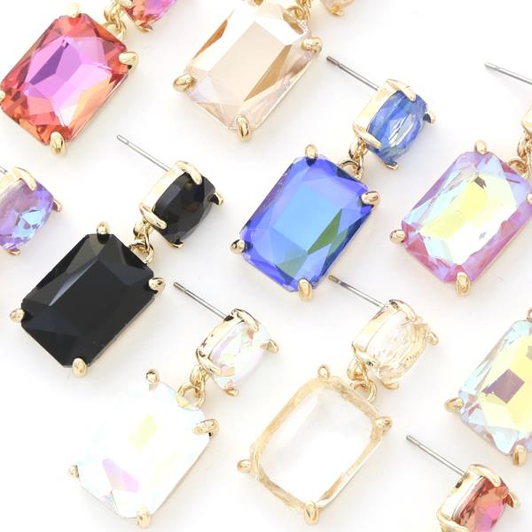 CRYSTAL DANGLE EARRING