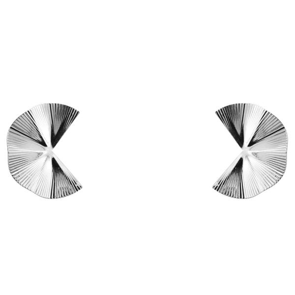 RUFFLE METAL EARRING