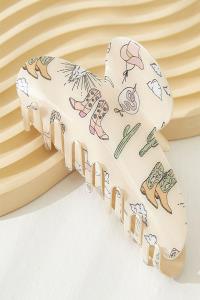 TEXAS SYMBOL ILLUSTRAION HAIR CLAW