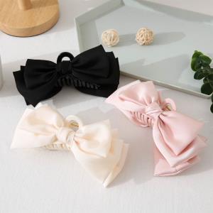 PASTEL SILKY RIBBON HAIR CLAW