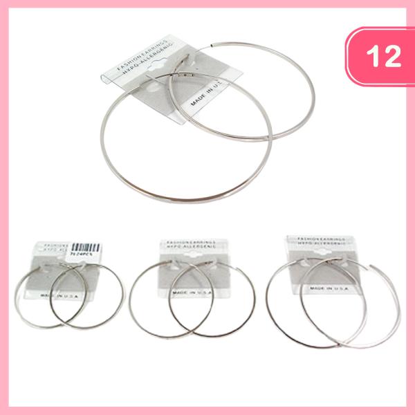 HOOP EARRING (12 UNITS)