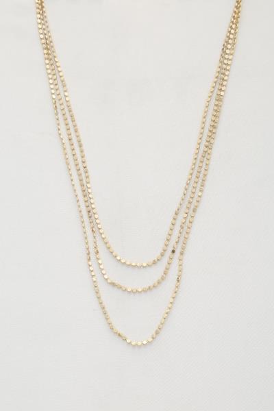 COIN LINK LAYERED NECKLACE