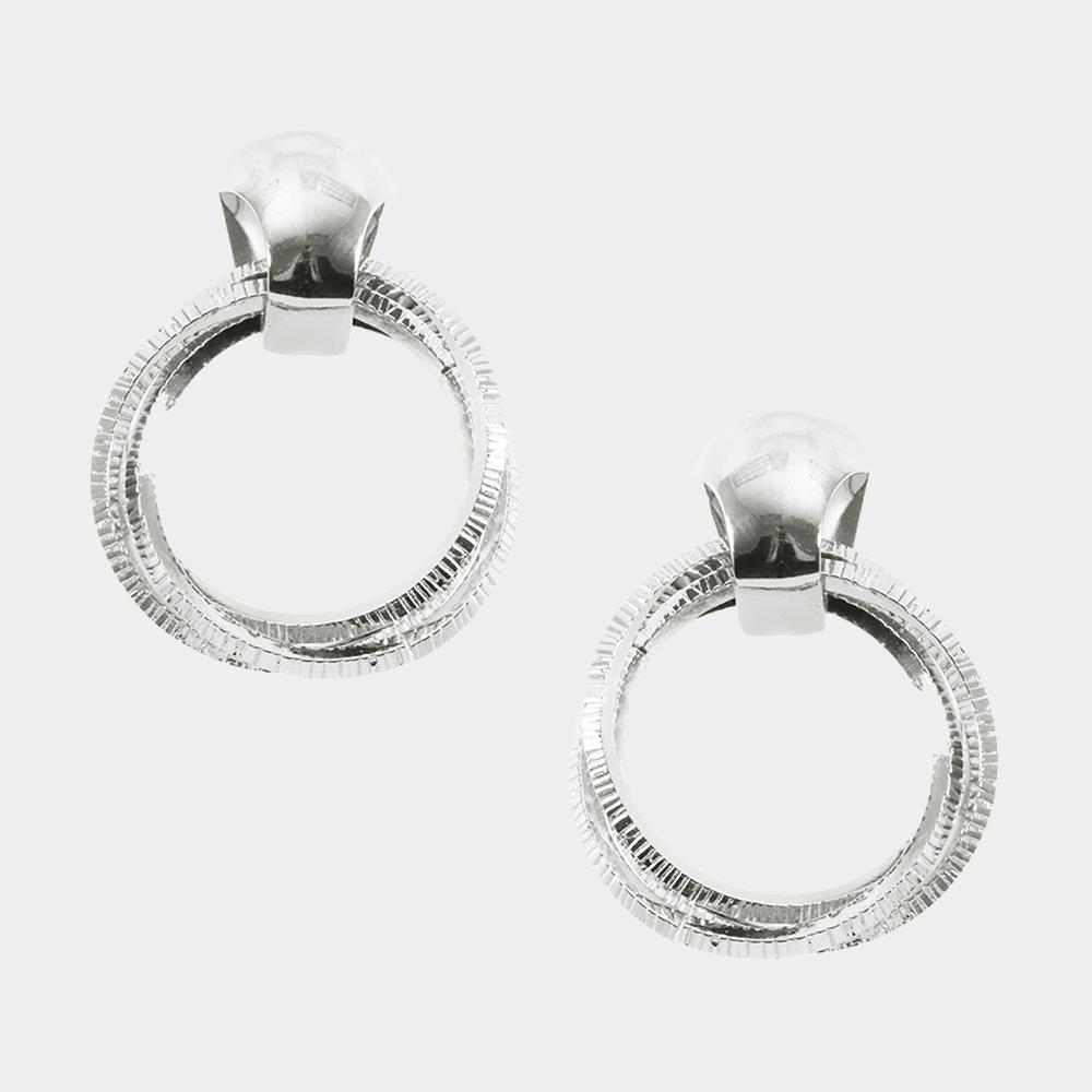 METAL MULTI LINK POST EARRING