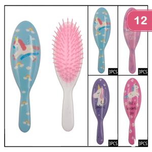 FASHION UNICORN HAIR BRUSH (12 UNITS)