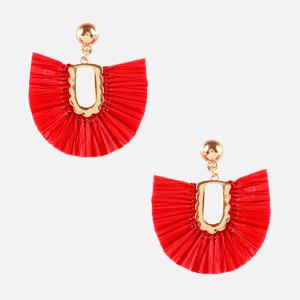 RAFFIA DANGLE EARRING