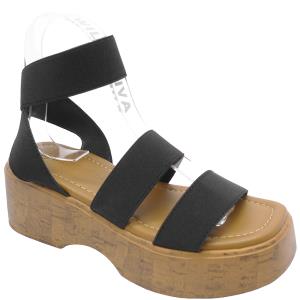 ANKLE DOUBLE STRAP PLATFORM SANDALS 18 PAIRS