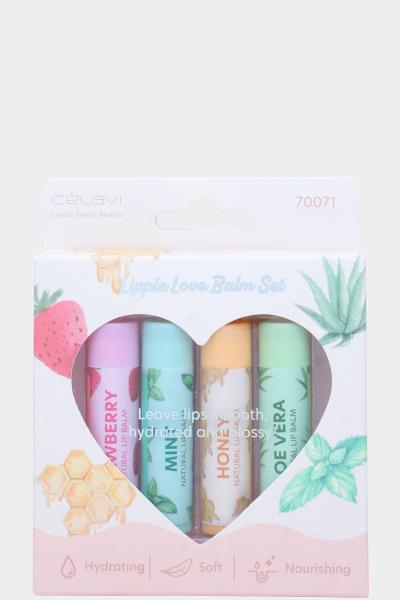 CELAVI LIPPIE LOVE BALM 4 PC SET