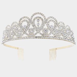 RHINESTONE DESIGN TIARA