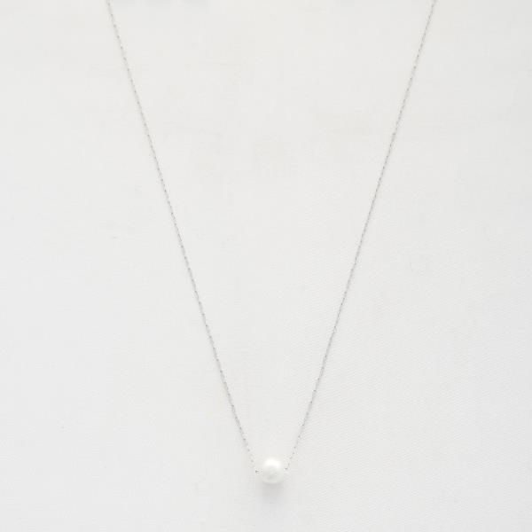 PEARL BEAD DAINTY LINK NECKLACE