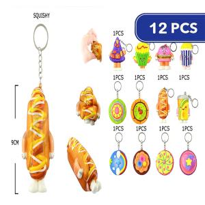 FASHION CUTE STRESSLESS TOY KEYCHAIN (12 UNITS)