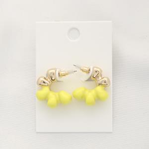 COLOR METAL MINI HOOP EARRING