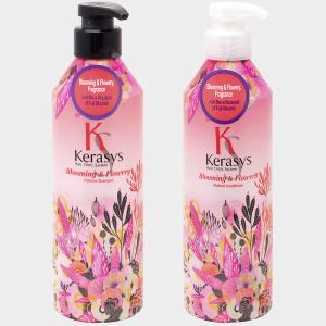 KERASYS HAIR CLINIC SYSTEM BLOOMING AND FLOWERY PERFUME SHAMPOO AND CONDITIONER
