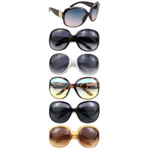 FASHION BUTTERFLY ROUND SUNGLASSES 1DZ
