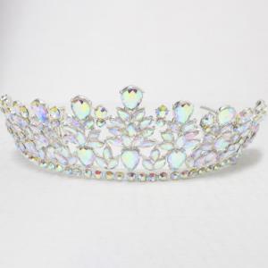 CRYSTAL STONE CROWN TIARA