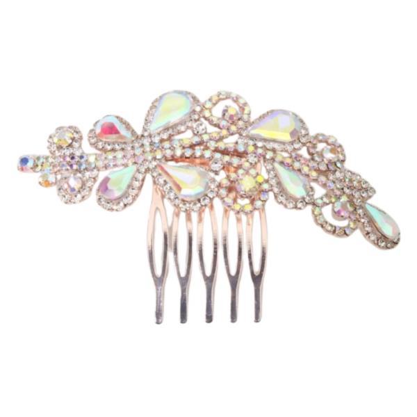 RHINESTONE LEAF HAIR PIN