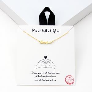 18K GOLD RHODIUM DIPPED MIND FULL OF YOU NECKLACE