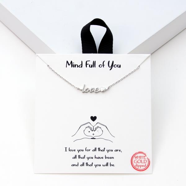 18K GOLD RHODIUM DIPPED MIND FULL OF YOU NECKLACE