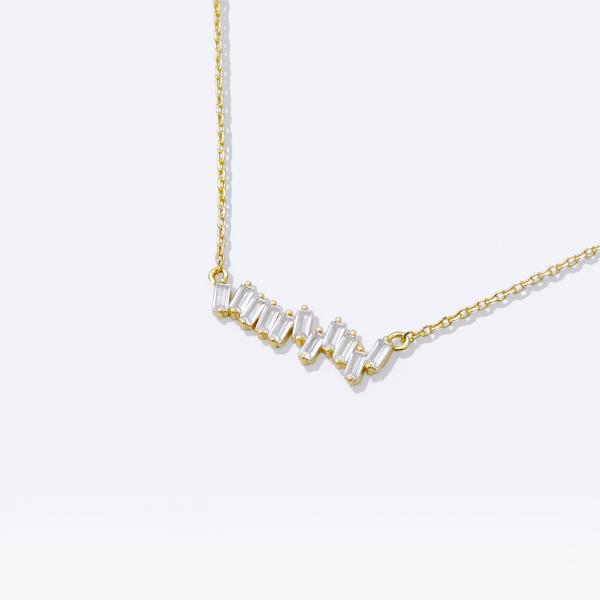 18K GOLD RHODIUM DIPPED SPLASH OF COLORS NECKLACE